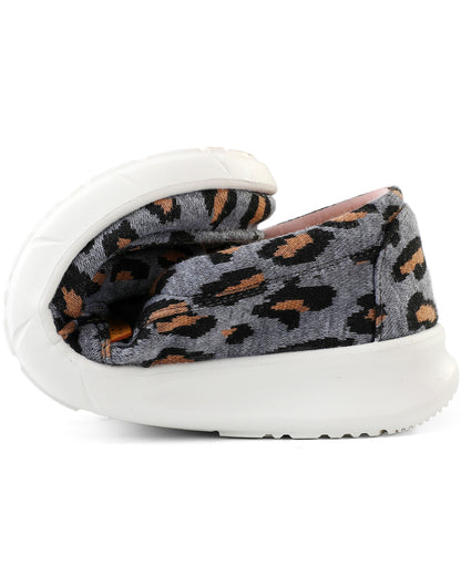 Women's Canvas Slip On Platform Casual Loafers
