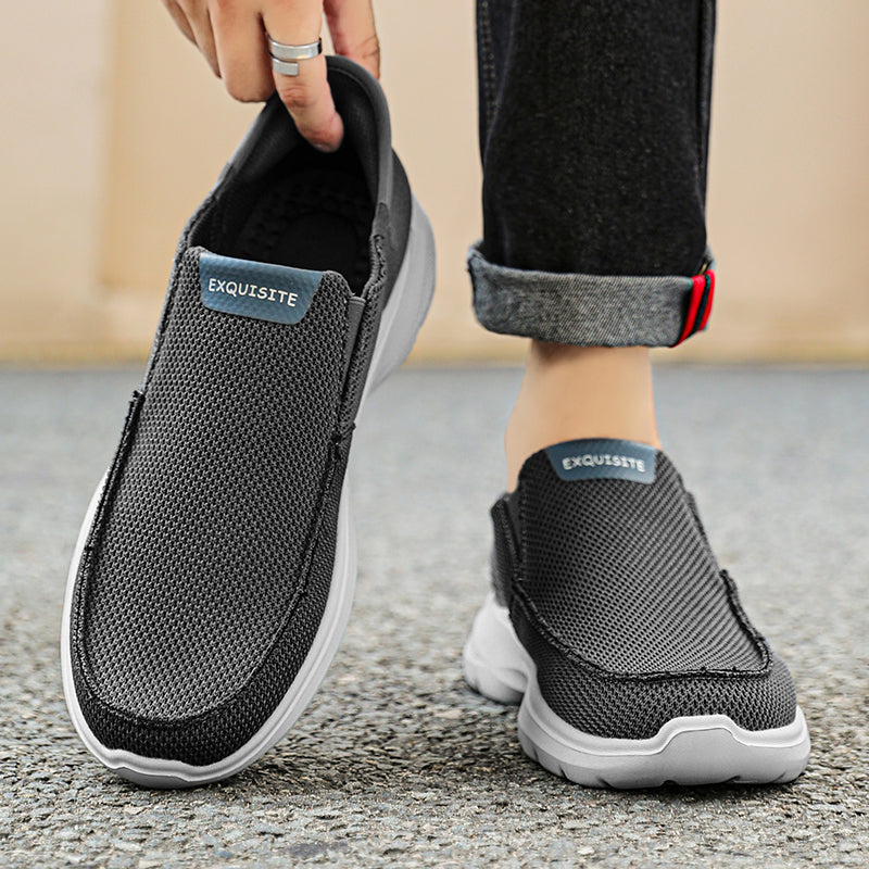 Men's Knit Mesh Slip On Casual Walking Loafers