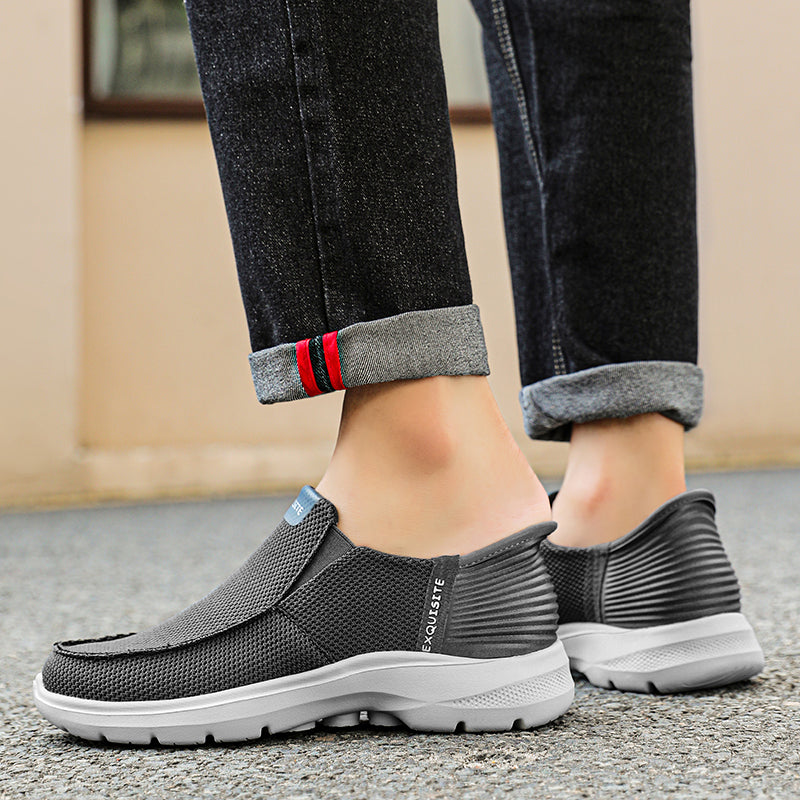 Men's Knit Mesh Slip On Casual Walking Loafers