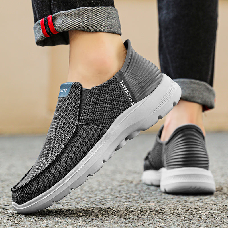 Men's Knit Mesh Slip On Casual Walking Loafers