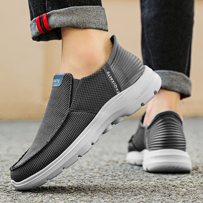 Men's Knit Mesh Slip On Casual Walking Loafers
