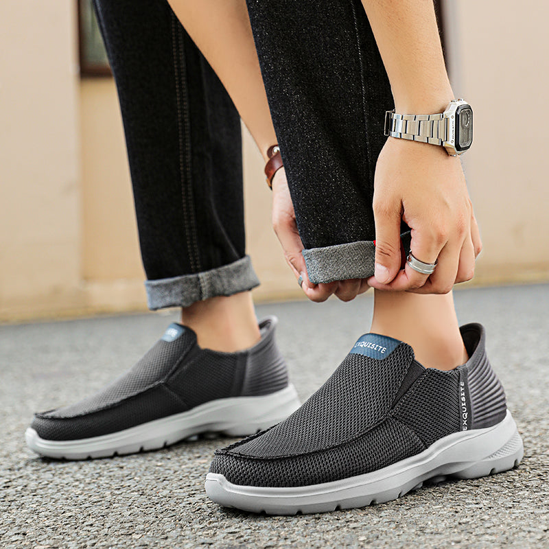 Men's Knit Mesh Slip On Casual Walking Loafers