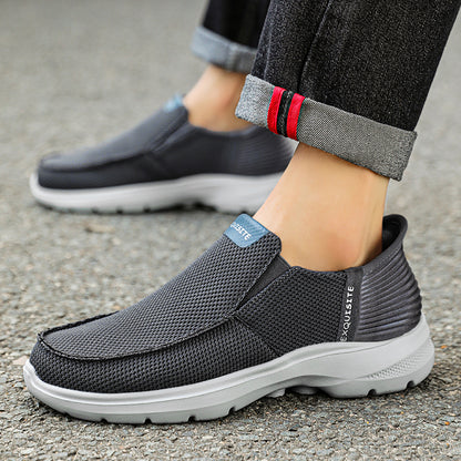 Men's Knit Mesh Slip On Casual Walking Loafers