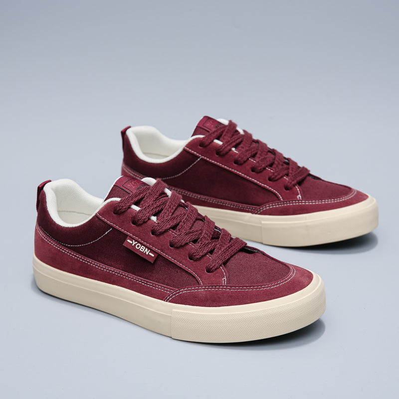 Mens Retro Low‑Top Canvas Skate Shoes