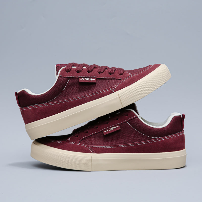 Mens Retro Low‑Top Canvas Skate Shoes
