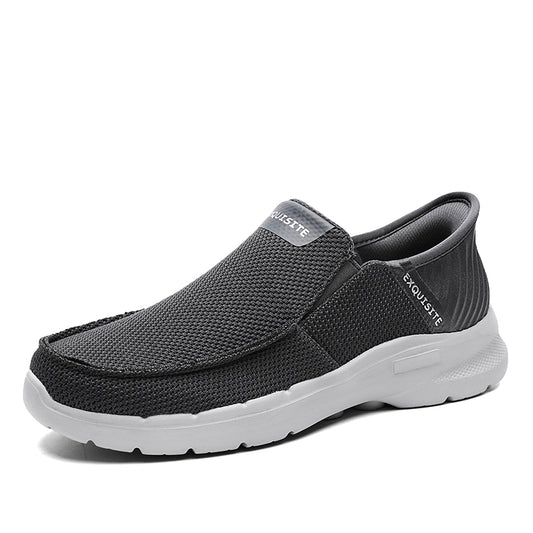 Men's Walking Shoes Slip on Loafers Lightweight Knit Comfortable  Casual Shoes