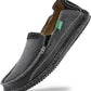 Men's Slip on Deck Shoes Canvas Loafer Vintage Flat Boat Shoes