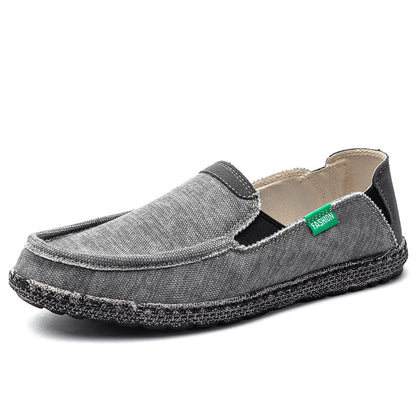 Men's Linen Canvas Slip On Vintage Casual Loafers
