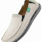 Men's Slip on Deck Shoes Canvas Loafer Vintage Flat Boat Shoes