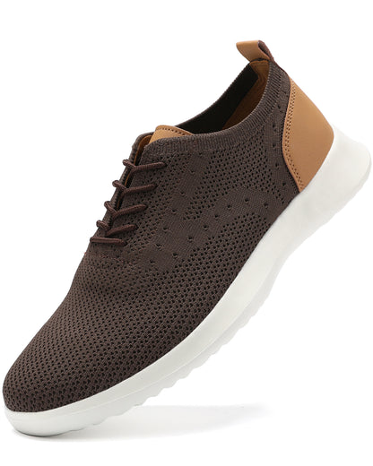 Men's Breathable Knit Mesh Casual Oxford Sneakers
