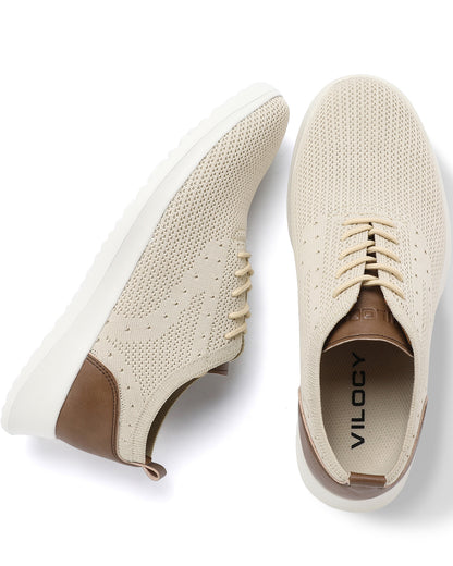 Men's Breathable Knit Mesh Casual Oxford Sneakers