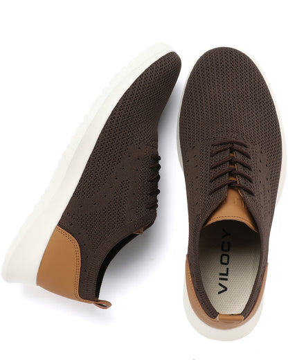 Men's Breathable Knit Mesh Casual Oxford Sneakers