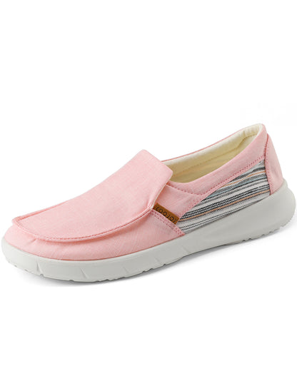 Women's Canvas Slip On Platform Casual Loafers